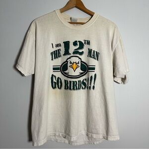 Vintage Philadelphia Eagles 12th Man Distressed Retro Grunge Tee Size XL